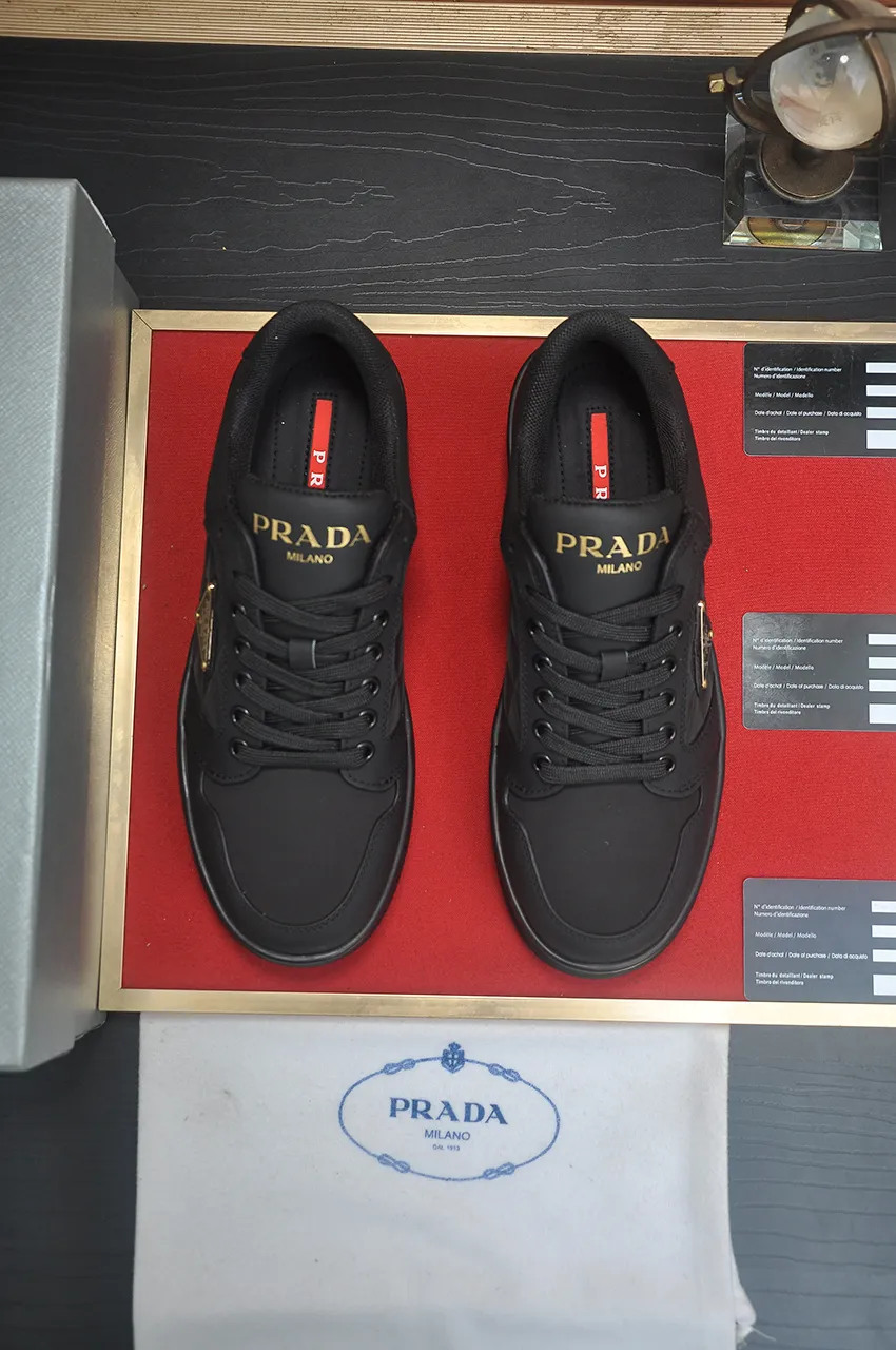 Men's shoes 💰580💶【PRADA】Top original, new season, high quality original goods, top imported calfskin with original imported glue, imported cowhide inside with original cowhide feet, original outsole! Quality guaranteed! Code 38-45 (45 customized)